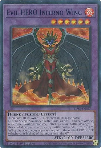 Evil HERO Inferno Wing Blue (LDS3-EN027) [LDS3]