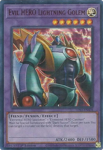 Evil HERO Lightning Golem Red (LDS3-EN028) [LDS3]