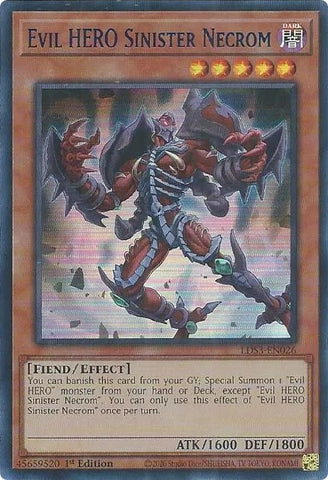 Evil HERO Sinister Necrom Blue (LDS3-EN026) [LDS3]