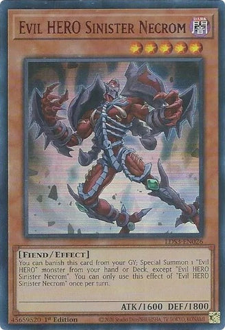 Evil HERO Sinister Necrom Red (LDS3-EN026) [LDS3]
