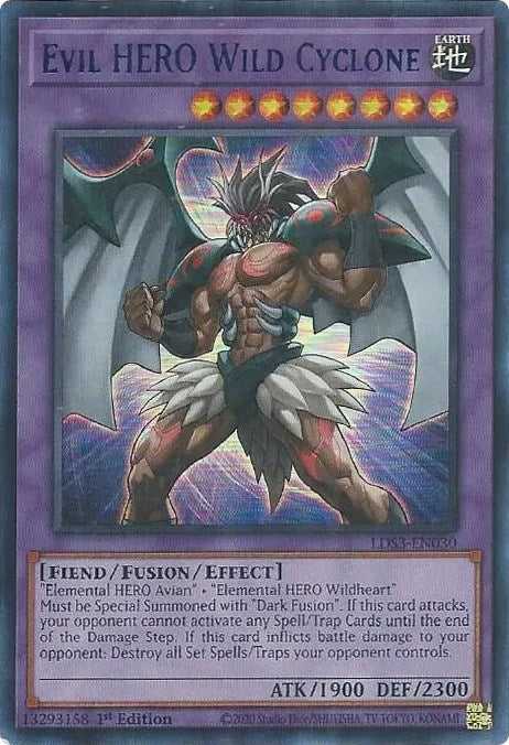 Evil HERO Wild Cyclone Blue (LDS3-EN030) [LDS3]