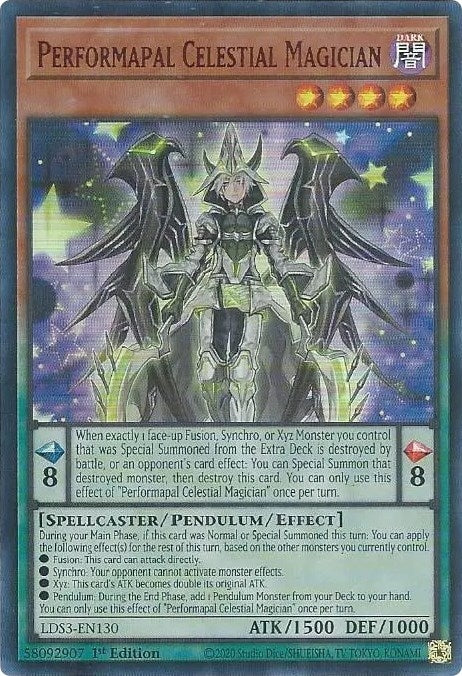 Performapal Celestial Magician Red (LDS3-EN130) [LDS3]