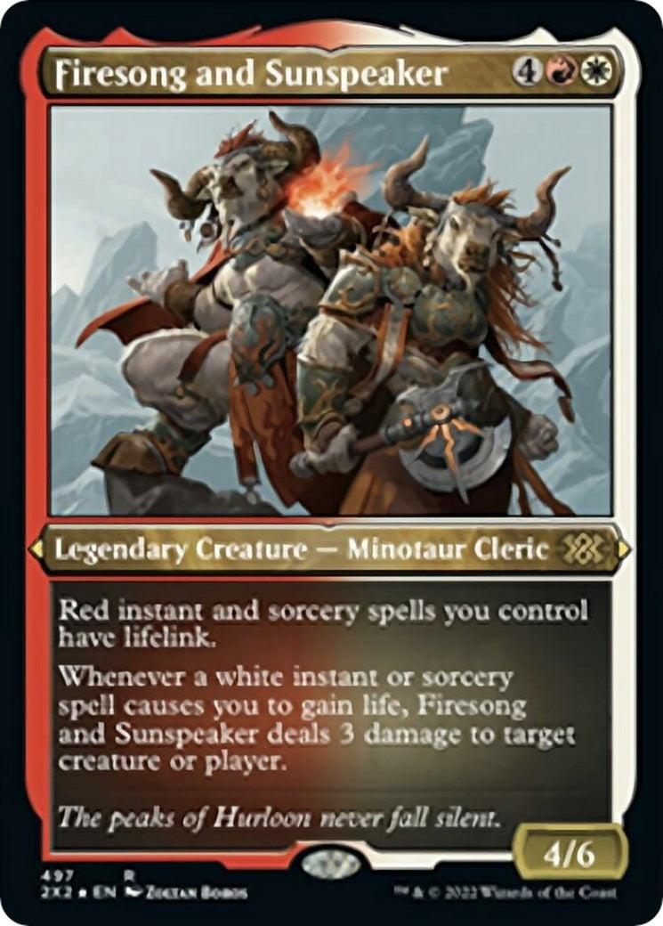 Firesong and Sunspeaker Foil Etched (497) [2X2]