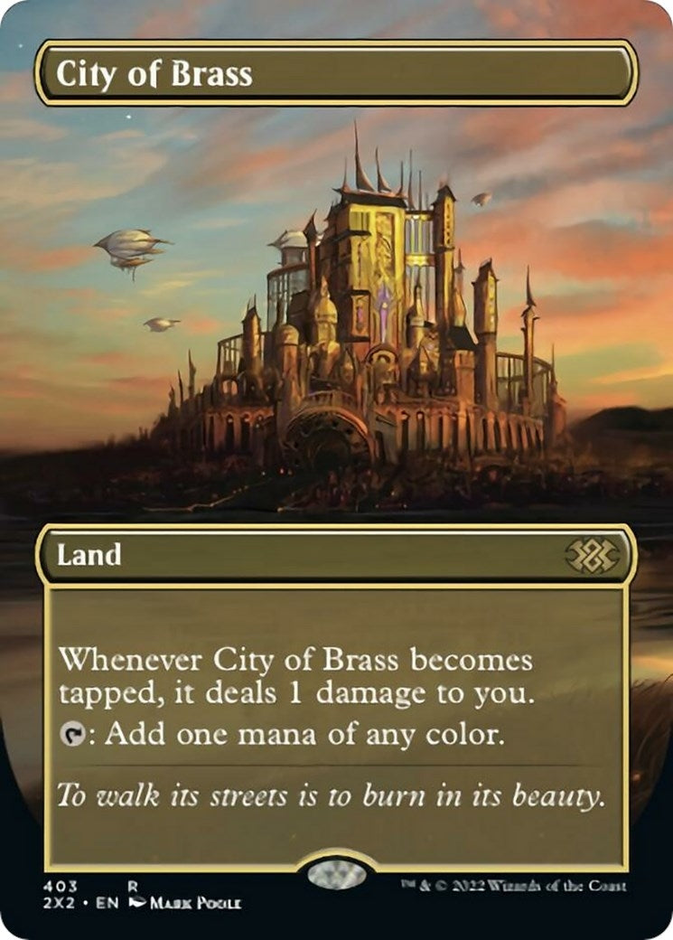 City of Brass (Borderless Alternate Art) [Double Masters 2022]