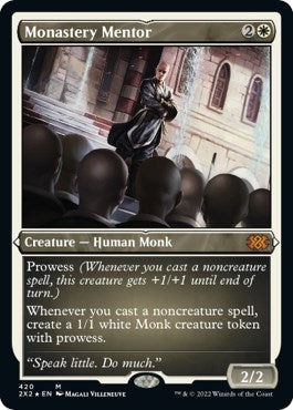 Monastery Mentor (Foil Etched) [Double Masters 2022]
