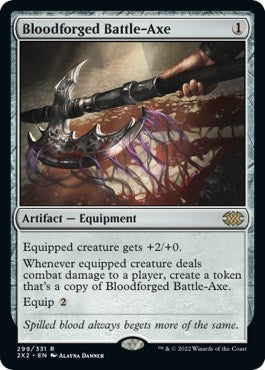 Bloodforged Battle-Axe [Double Masters 2022]
