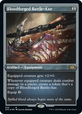 Bloodforged Battle-Axe (Foil Etched) [Double Masters 2022]