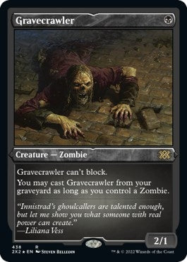 Gravecrawler (Foil Etched) [Double Masters 2022]