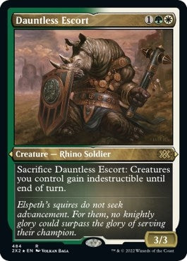 Dauntless Escort (Foil Etched) [Double Masters 2022]
