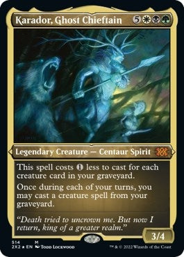 Karador Ghost Chieftain Foil Etched (514) [2X2]