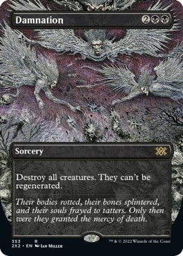 Damnation (Borderless Alternate Art) [Double Masters 2022]