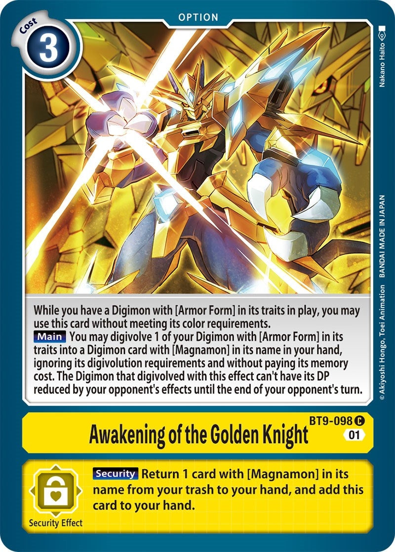 Image for Awakening of the Golden Knight [X Record]