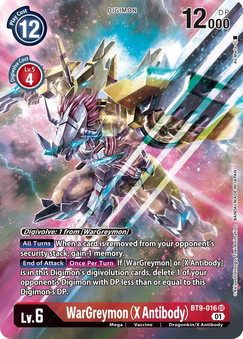 Image for WarGreymon (X Antibody) (Alternate Art) [X Record]
