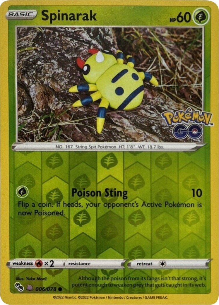 Spinarak Peelable Ditto (006/078) [PGO]