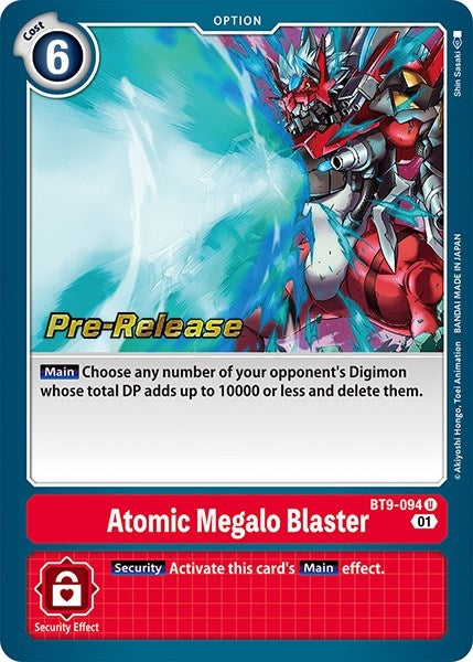 Image for Atomic Megalo Blaster [X Record Pre-Release Cards]