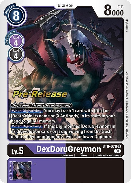 Image for DexDoruGreymon [X Record Pre-Release Cards]