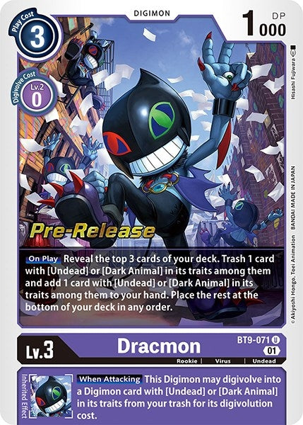 Image for Dracmon [X Record Pre-Release Cards]