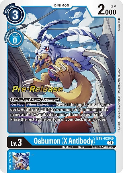 Image for Gabumon (X Antibody) [X Record Pre-Release Cards]