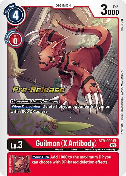 Image for Guilmon (X Antibody) [X Record Pre-Release Cards]
