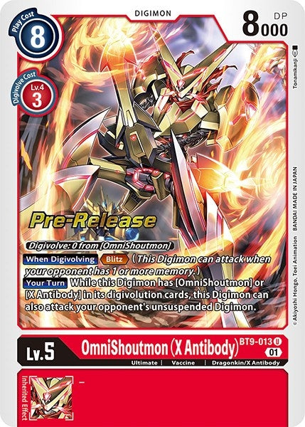 Image for OmniShoutmon (X Antibody) [X Record Pre-Release Cards]