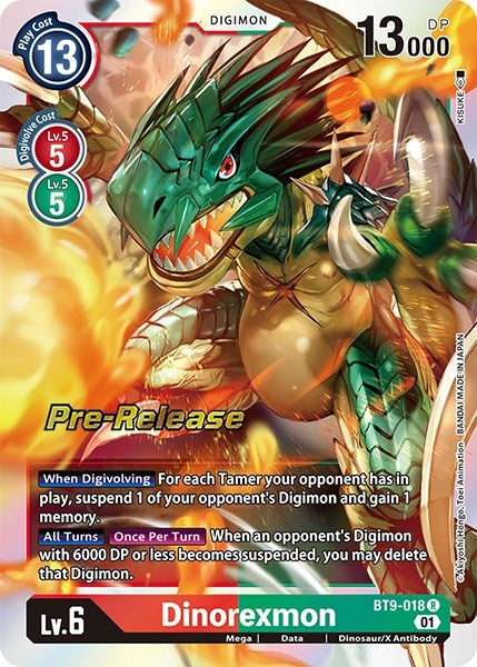 Image for Dinorexmon [X Record Pre-Release Cards]