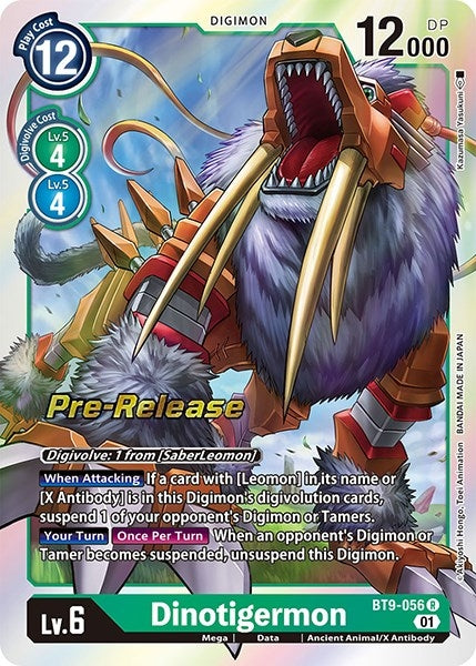 Image for Dinotigermon [X Record Pre-Release Cards]