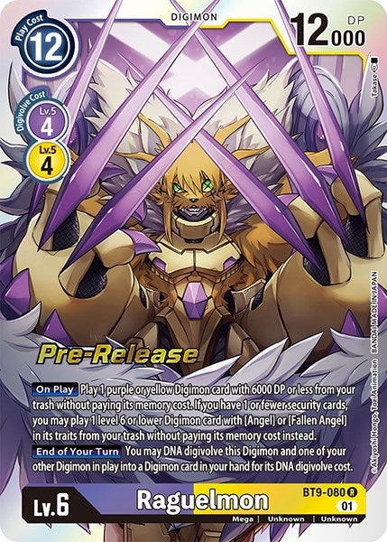 Image for Raguelmon [X Record Pre-Release Cards]