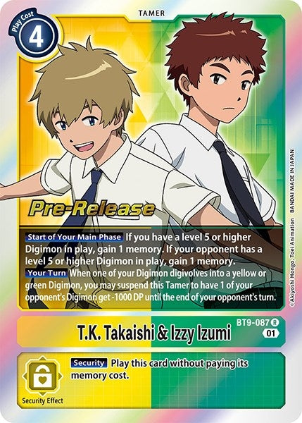 Image for T.K. Takaishi & Izzy Izumi [X Record Pre-Release Cards]