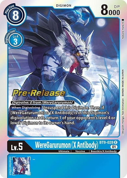 Image for WereGarurumon (X Antibody) [X Record Pre-Release Cards]