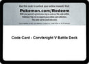 Code Card Corviknight V Battle Deck [MCAP]
