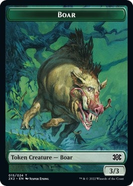 Boar Soldier Double sided Token [2X2]