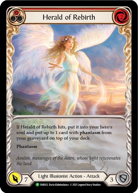 Image for Herald of Rebirth (Red) - FAB032 [Flesh and Blood: Promo Cards]
