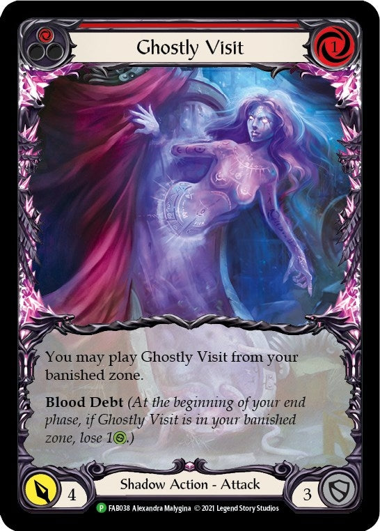 Image for Ghostly Visit (Red) - FAB038 [Flesh and Blood: Promo Cards]