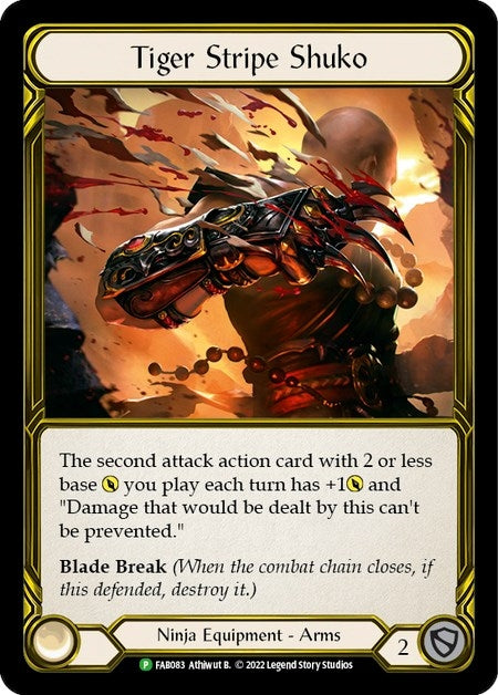 Image for Tiger Stripe Shuko (Golden) [Flesh and Blood: Promo Cards]