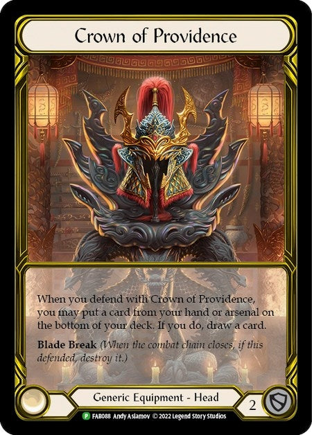 Image for Crown of Providence (Golden) [Flesh and Blood: Promo Cards]