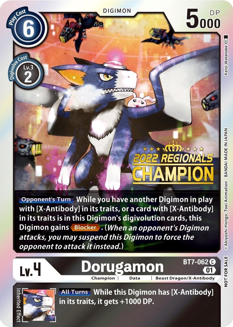 Image for Dorugamon (2022 Championship Offline Regional) [Online Champion] [Next Adventure]