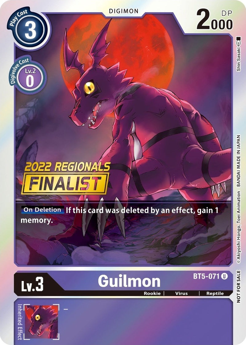 Image for Guilmon (2022 Championship Offline Regional) [Online Finalist] [Battle of Omni]