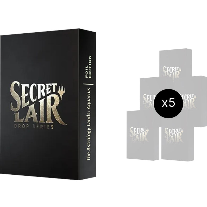 Secret Lair Drop Astrology Lands Aquarius Bundle Traditional Foil Edition [SLD]