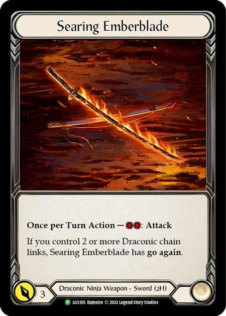 Image for Searing Emberblade - LGS105 [Flesh and Blood: Promo Cards]