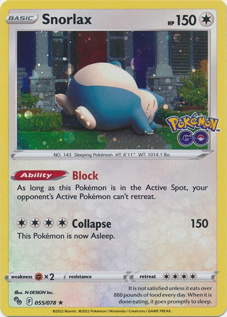 Snorlax 55 078 Cosmos Holo (055/078) [MCAP]