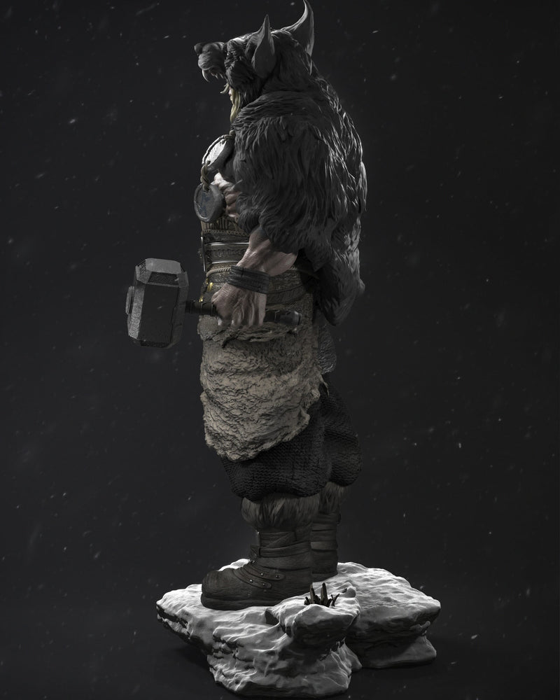 Barbarian Thor Resin Statue - view 6