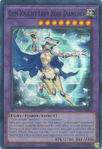 Gem Knight Lady Rose Diamond (POTE-EN044) [POTE]