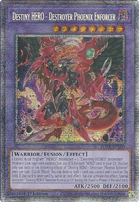 Destiny HERO Destroyer Phoenix Enforcer Starlight Rare (POTE-EN100) [POTE]