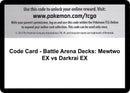 Code Card Battle Arena Decks Mewtwo EX vs Darkrai EX [AOR]