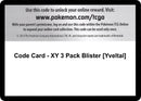 Code Card XY 3 Pack Blister Yveltal [BKT]