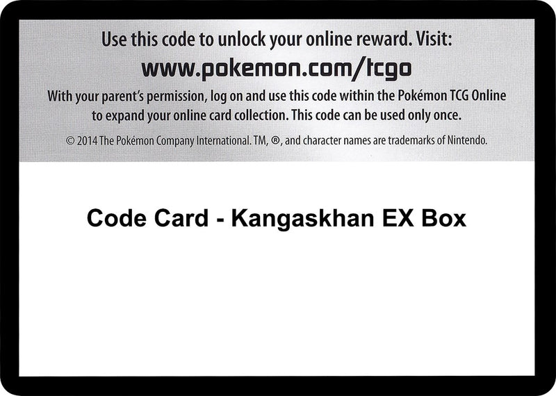 Code Card Kangaskhan EX Box [EVO]