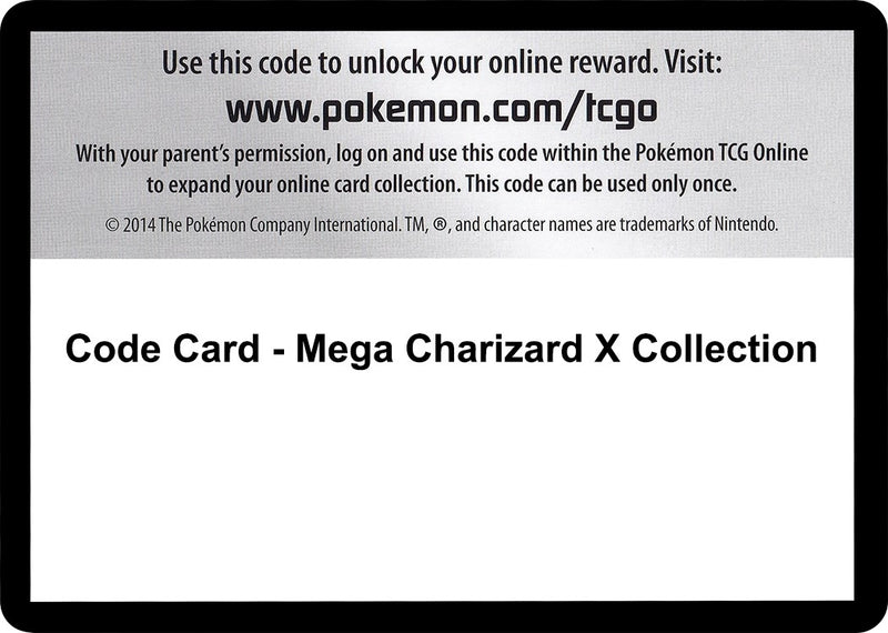 Code Card Mega Charizard X Collection [FFI]