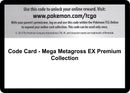Code Card Mega Metagross EX Premium Collection [PHF]