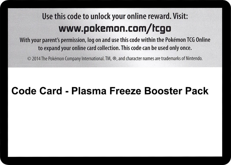 Code Card Plasma Freeze Booster Pack [PLF]
