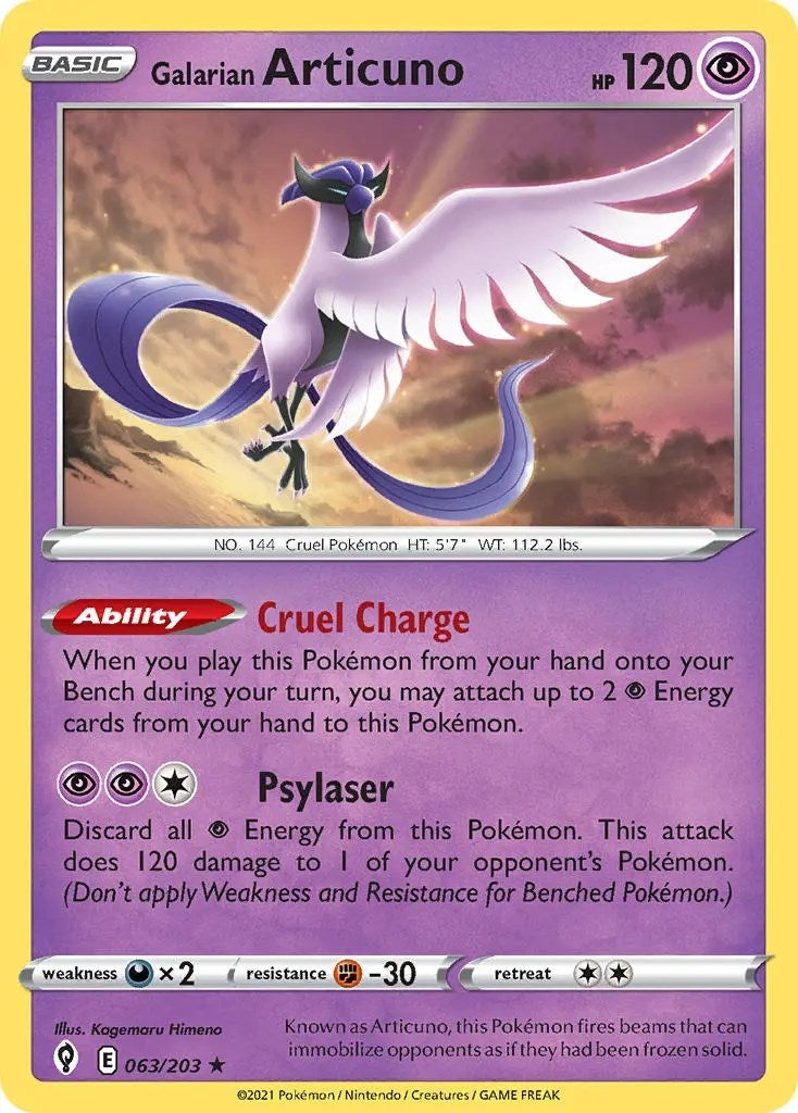 Galarian Articuno 063 203 (063/203) [PR]